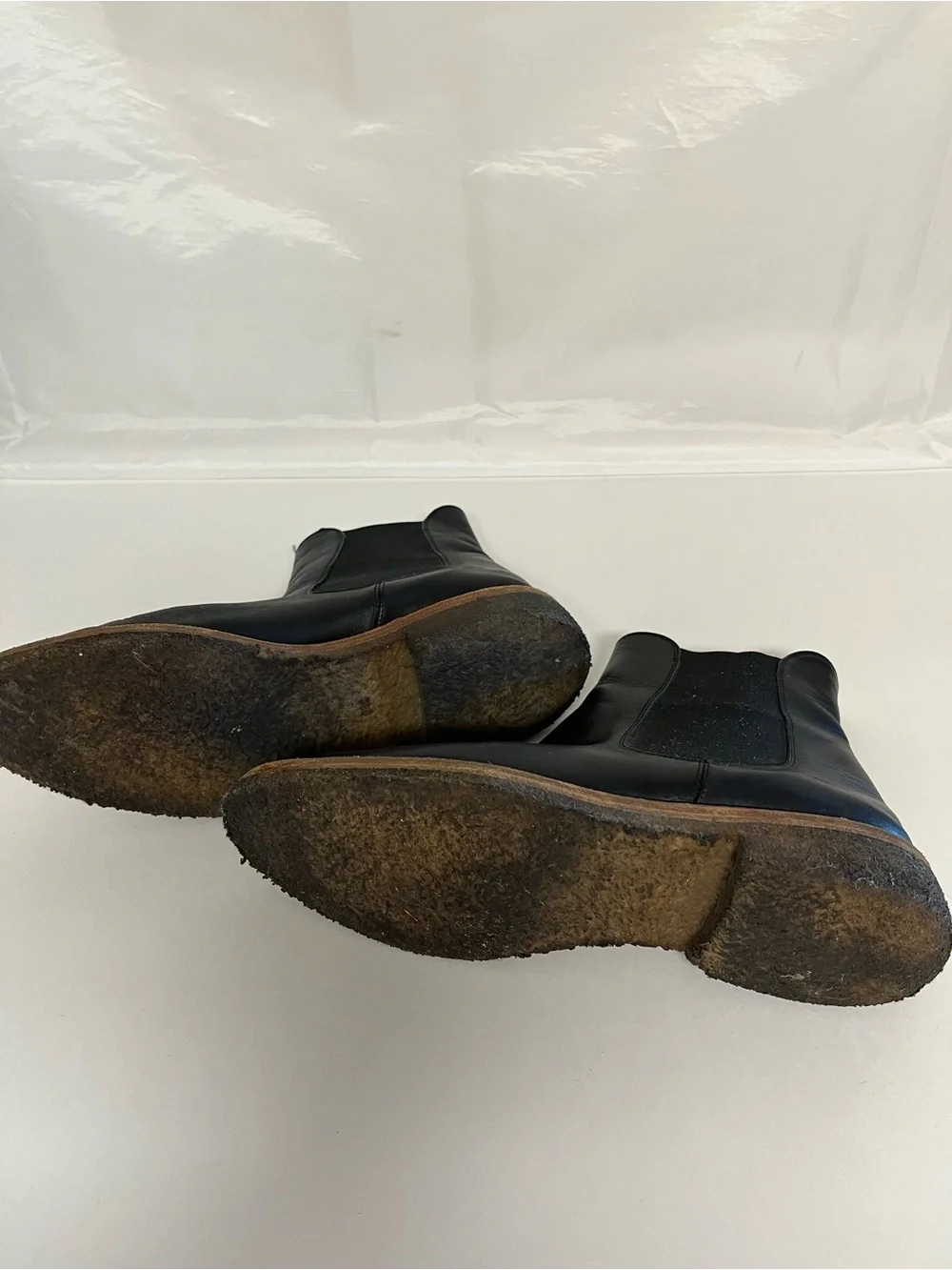 Barney’s New York Black Leather Chelsea Boots 8 1/2